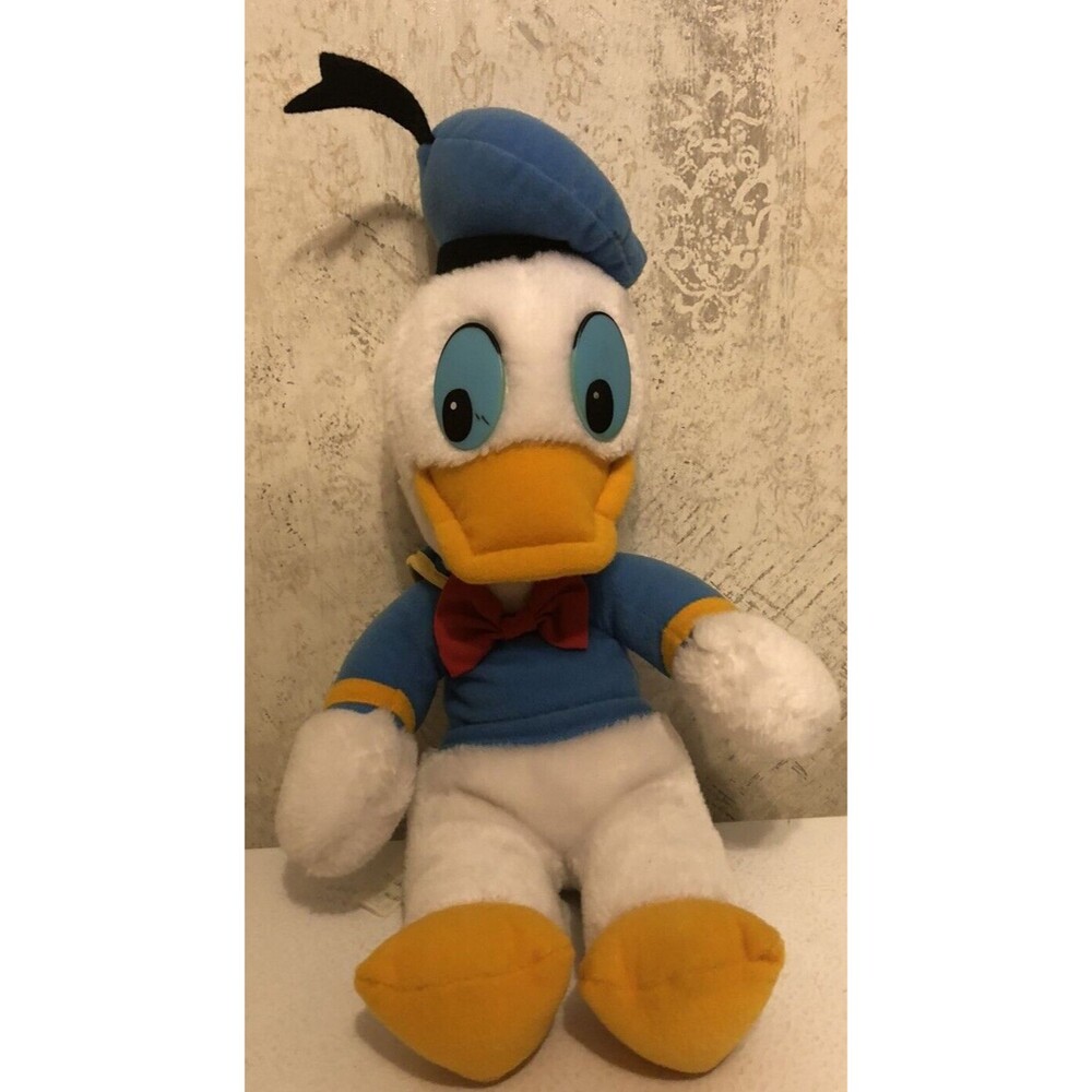 Vintage Donald Duck Plush Toy Knickerbocker 15" Stuffed Disney Animal